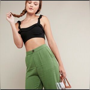 NWT Valija Gitana Green Wide-Leg Lightweight Pants XlL